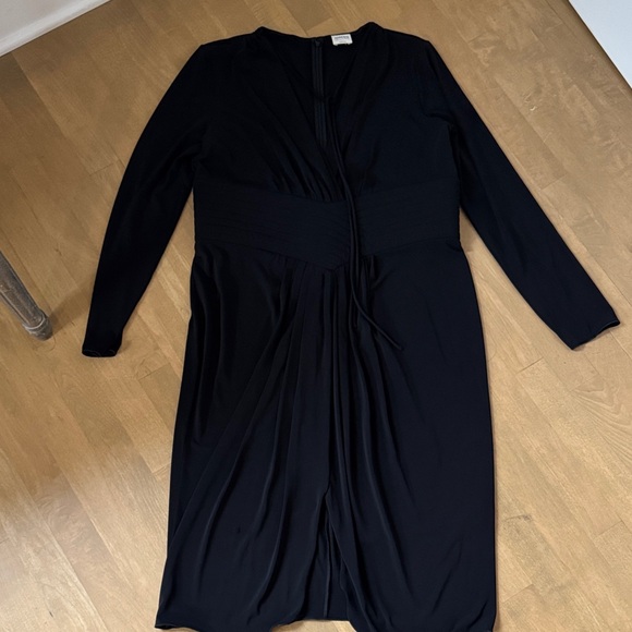 Armani Collezioni Black Long Sleeve Dress - Picture 2 of 7
